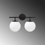 Opviq Lámpara de pared Roe - 10745 Negro y crema